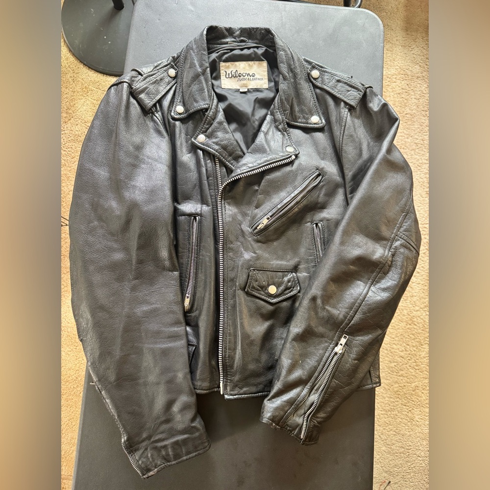 Wilson Classic Black Biker Jacket